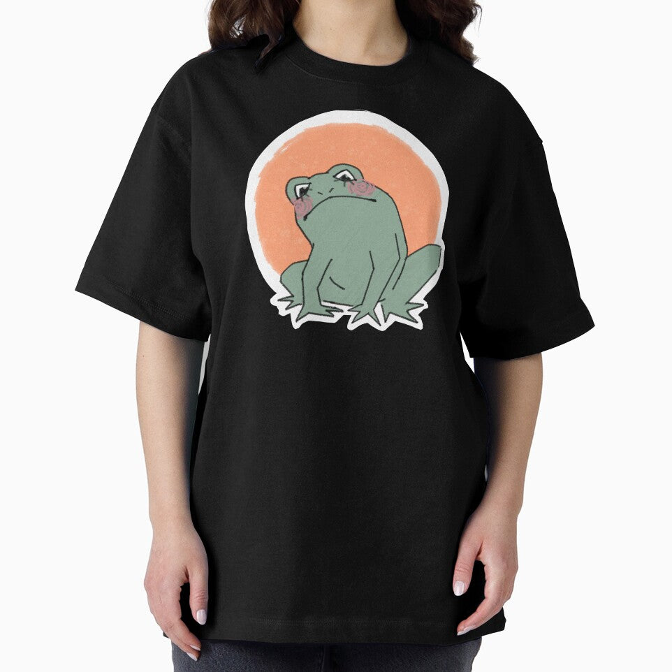 curious frog (orange) by sanfrankiecisco