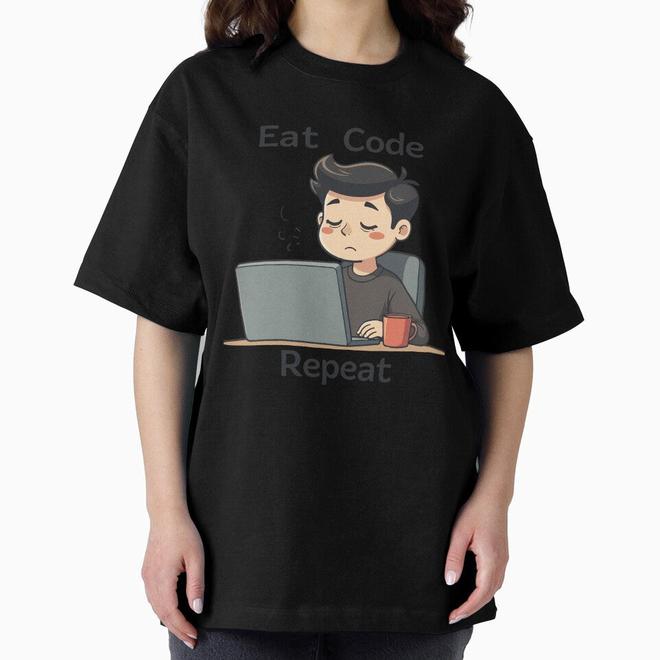 Eat Code Repeat Programmer T-Shirt – Funny Coding Quote Tee for Developers & Coders by Design-Pro-21