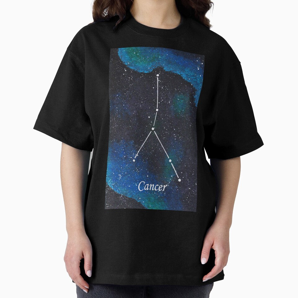 Cancer Zodiac Sign Space Painting by CoryellArt
