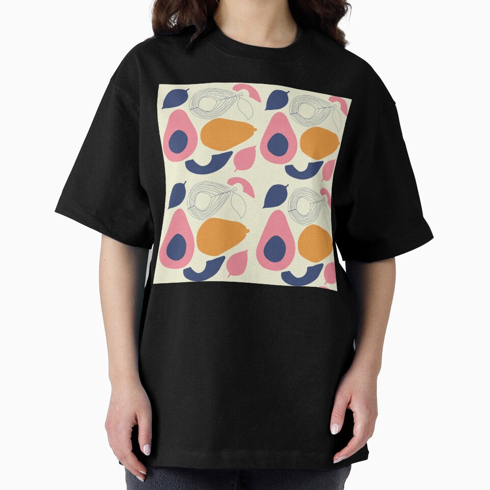 Mid Century Modern Retro Avocado Abstract Seamless Pattern by FMSeamlessArt