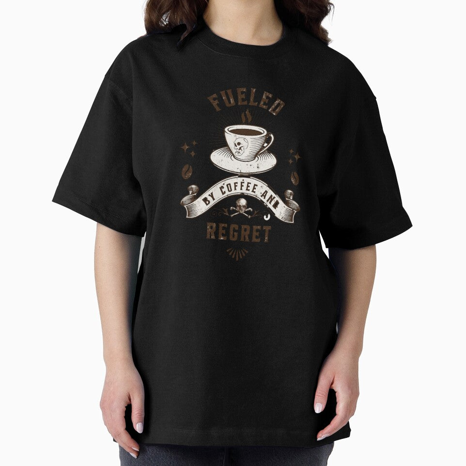 Fueled By Coffee And Regret Funny Coffee Gift by Patina & Pixel