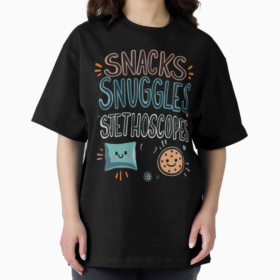 Snacks Snuggles Stethoscopes by PerkzPrints
