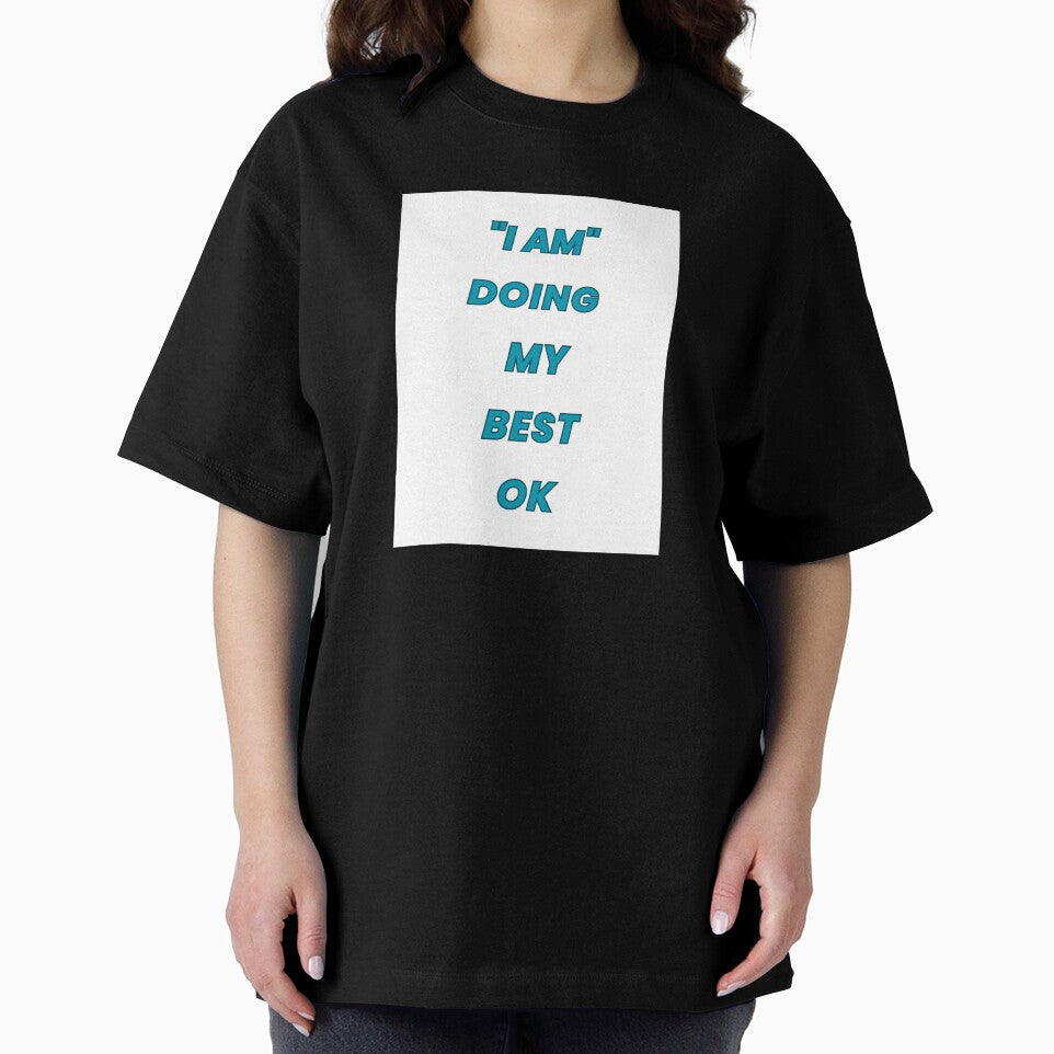 I Doing My Best Ok – Funny Broken English Quote Minimal Typography Design by Fashionhouse360