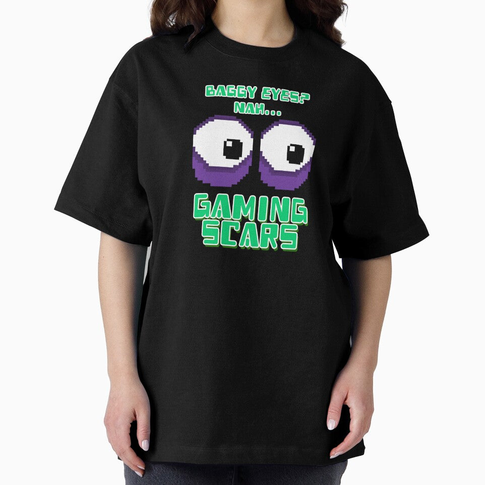 baggy eyes gaming scars pixel art by JoseloRochaArt