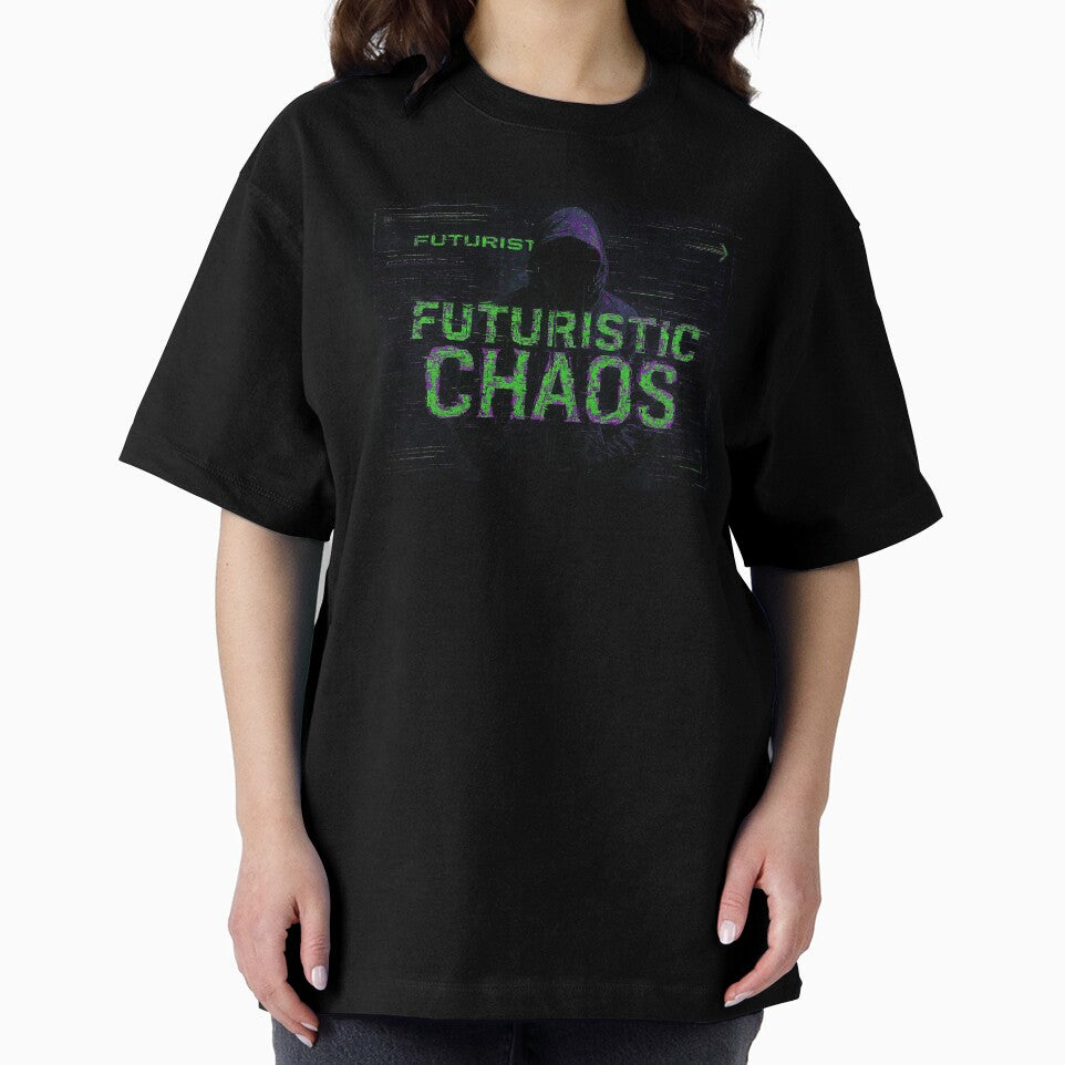 Chaos Cyber Grunge Glitch - Toxic Green and Purple Gothic Streetwear by iwzzuel