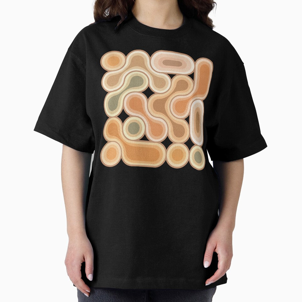 Topographic Dot Design - Warm Pastel Retro by TigaTiga