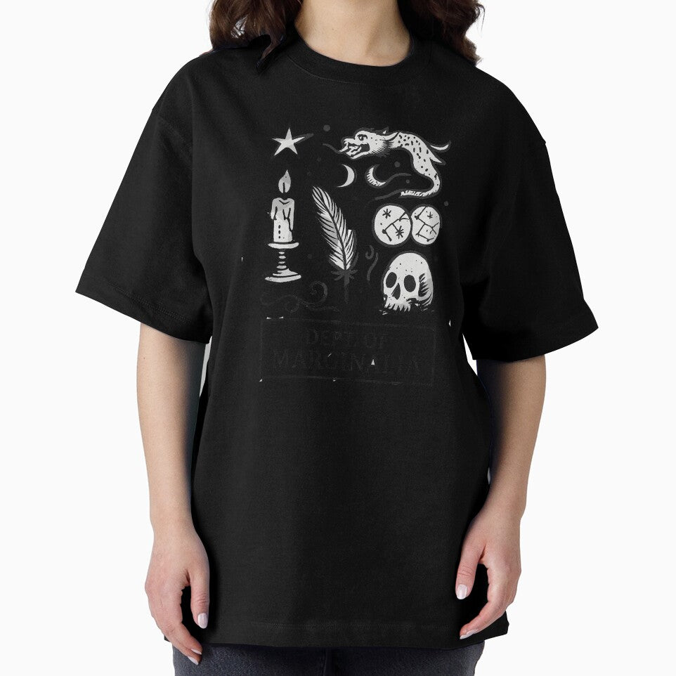 Dept. of Marginalia – Dark Academia Occult Doodles | Skull, Candle, Quill & Dragon by DavidMay