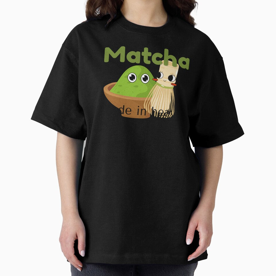 Matcha Made in Heaven Cute Cartoon | Aesthetic Green Tea Pun by Niji Hibana