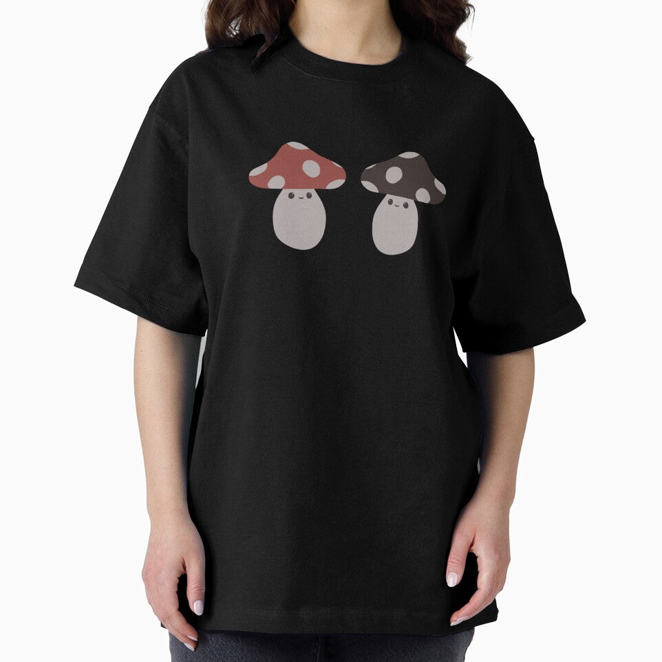 two mushrooms sitting in a forest 2 feet apart cause theyre not gay by emsfunkydesigns