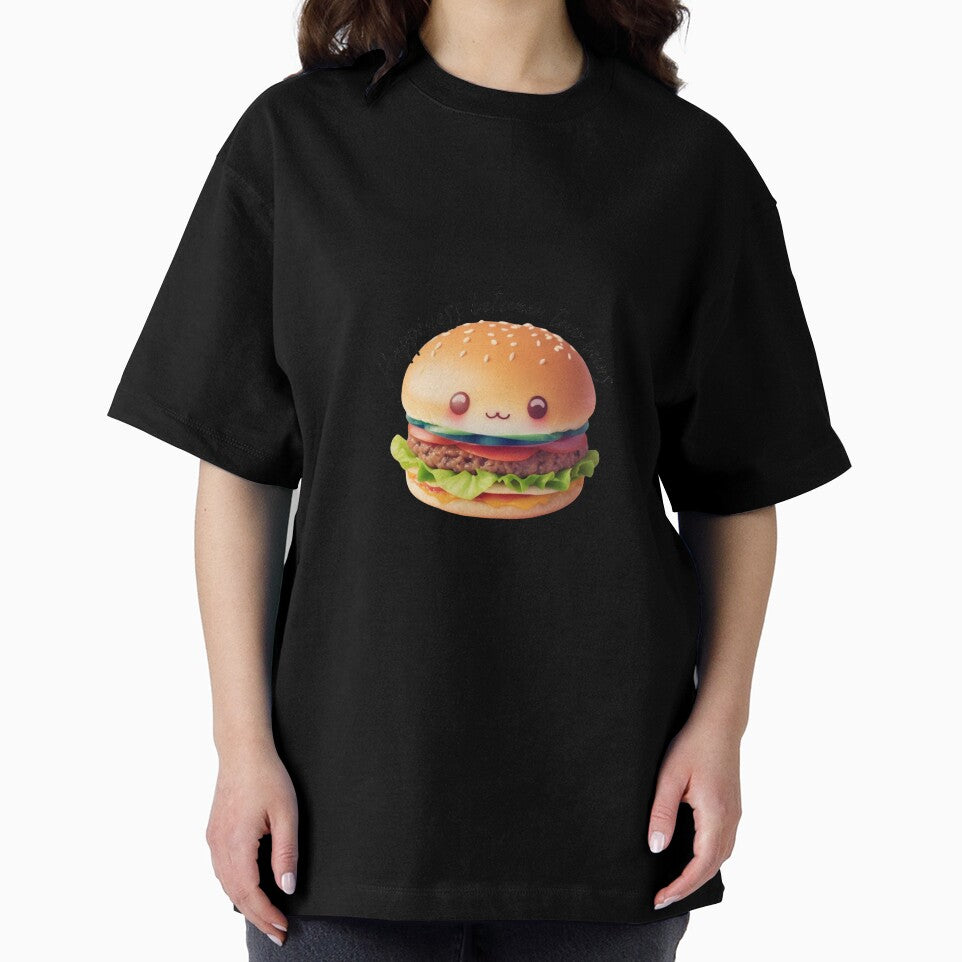 Clipart of a cute happy burger. by Vegasstickers