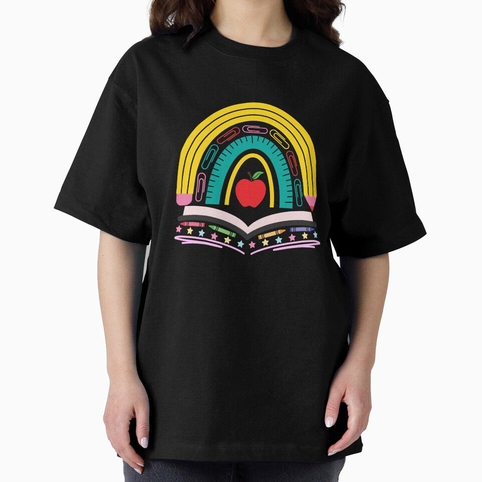 Teaching is a Work of Heart Pencil Rainbow by NesaArtSpace