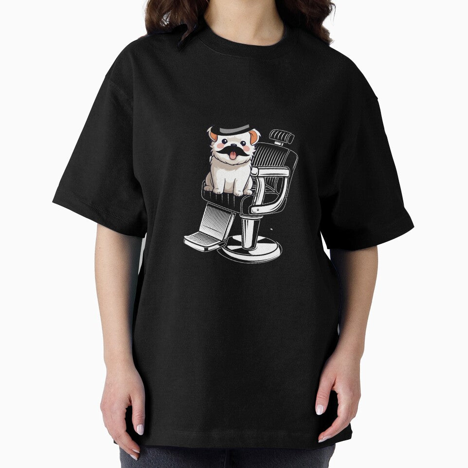 funny dog barber shop ,Shih Tzu by Stickers  Designer