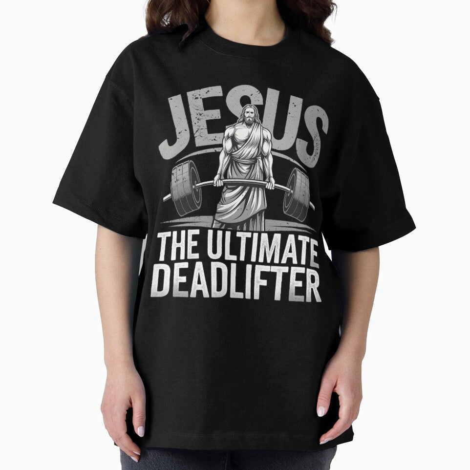 Jesus The Ultimate Deadlifter Christian Workout Gym Fitness by MTRBSK11