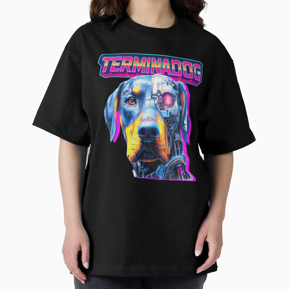 Terminadog – Cyberpunk Dog Retro 80s Sci-Fi by Wawan35200