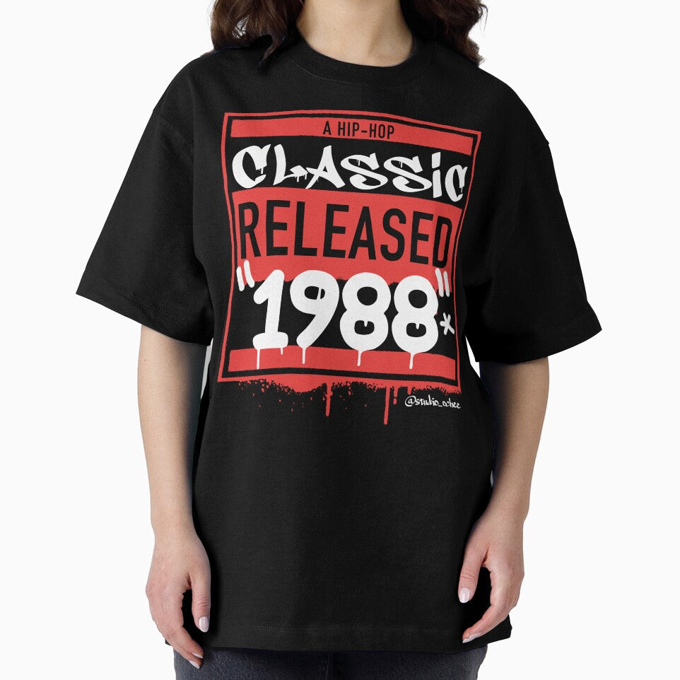 Black 1988 Hip Hop born year artwork for all old school Hip Hop lovers. by studioochee03