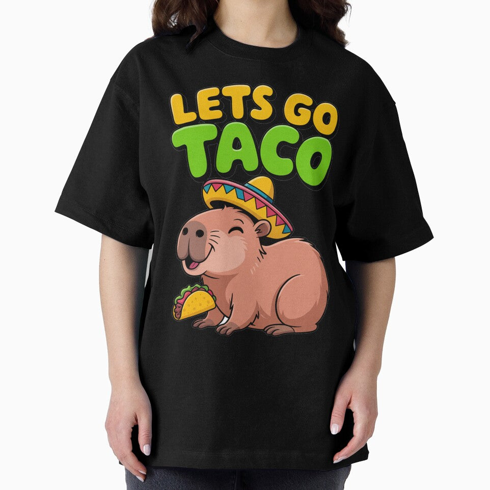 Let’s Go Taco Funny Capybara Design by MonkiFlipp