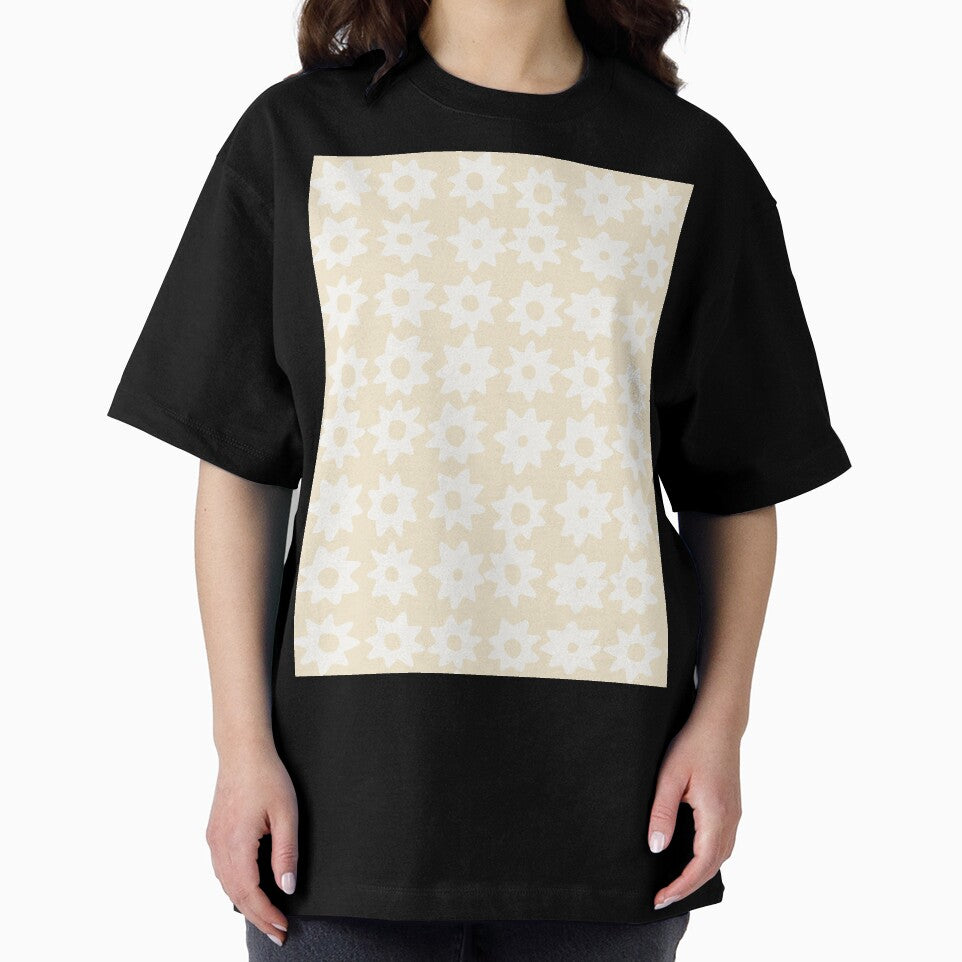 BOHO STAR PATTERN NEUTRAL LIGHT BEIGE by blomastudios