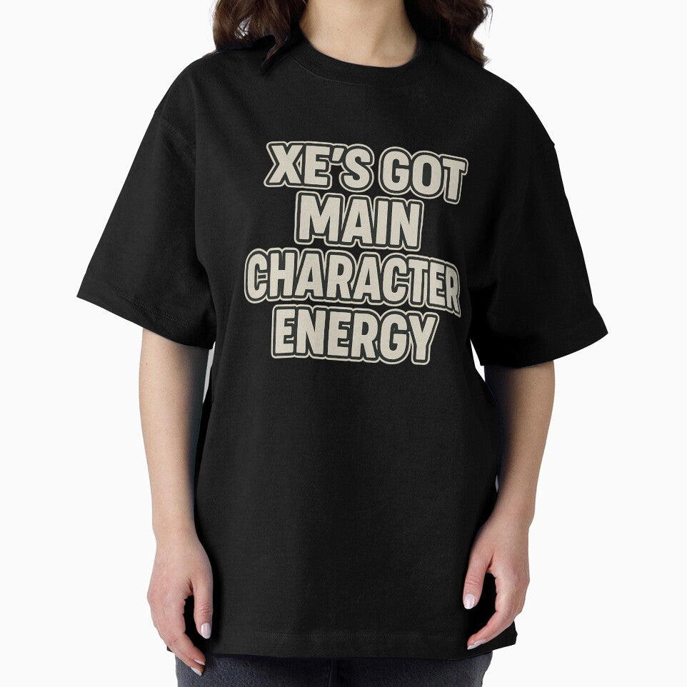 Xe’s Got Main Character Energy Bold Typography Design by Haus Of Sin