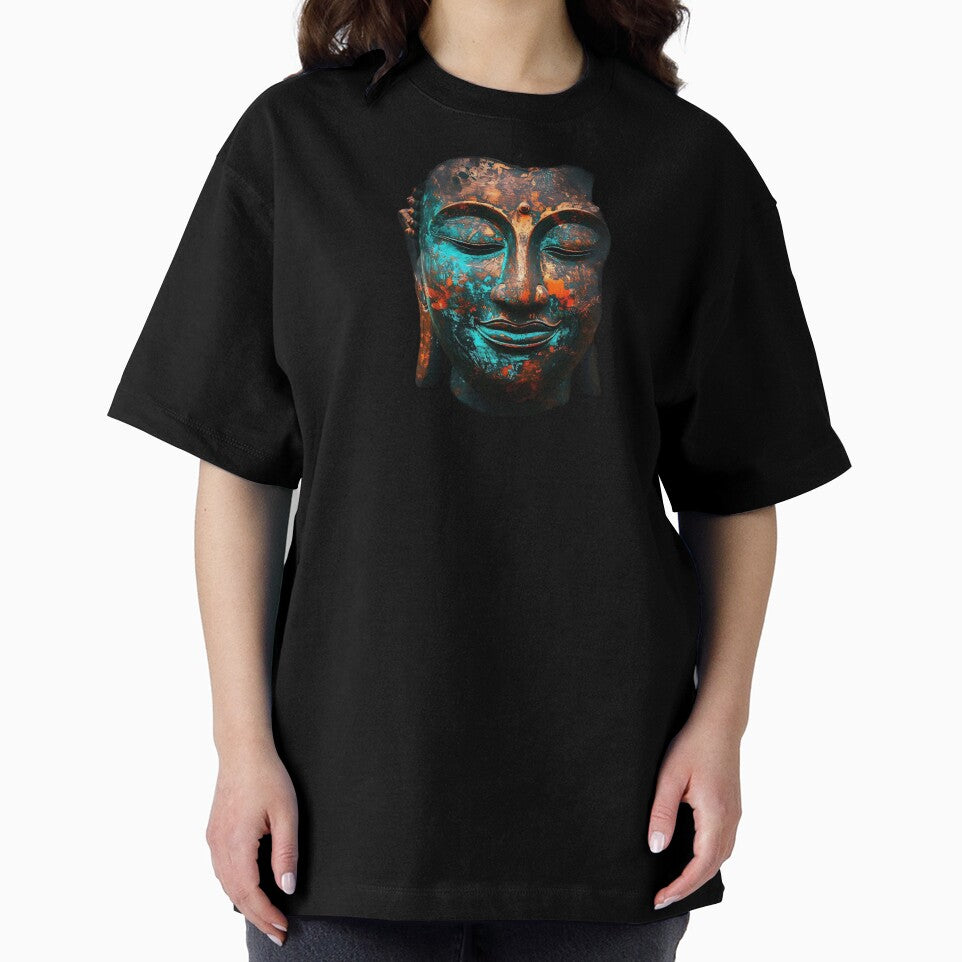 Boho Buddha Head Line Art – Spiritual Zen Yoga Meditation Design by Ganeshirt