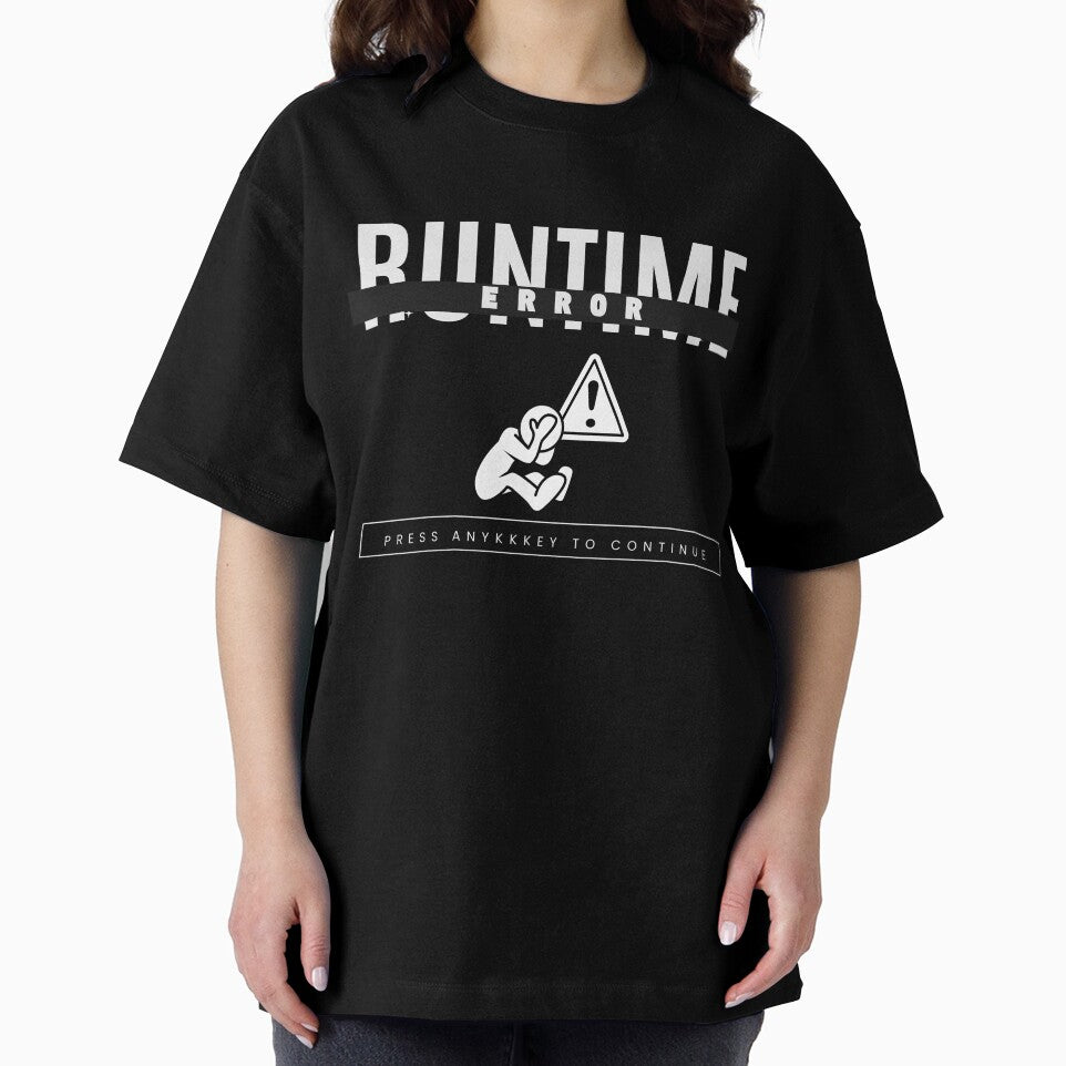 Runtime Funny Programmer Streetwear T-Shirt For Dark Color by SimplyDraftShop