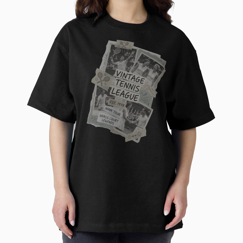Vintage Tennis League Retro 1978 Collage by WAMTEES