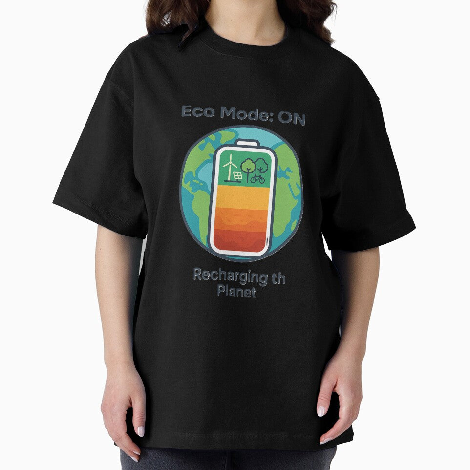 Eco Mode ON – Earth Battery Recharging (Eco-Friendly Design) by Serge-Design
