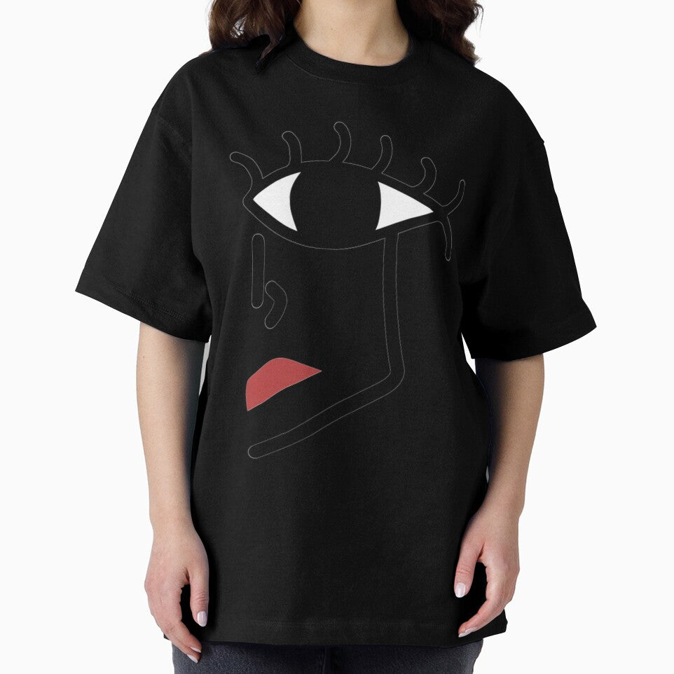 Minimalist Abstract Line Art Face by blooddesignco