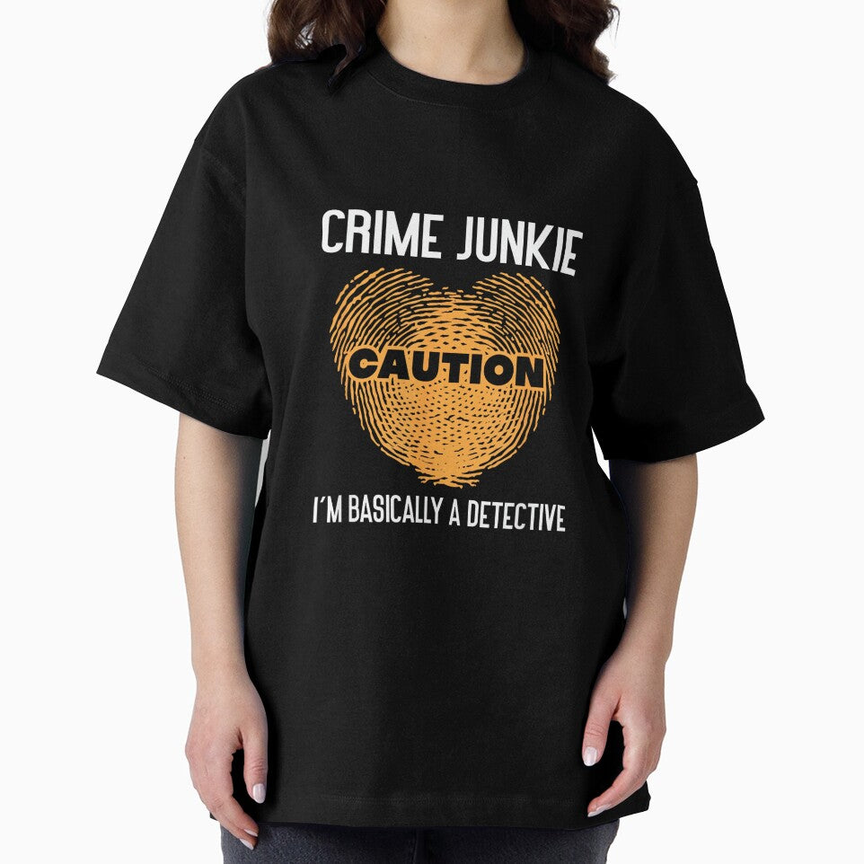 True Crime Murder Podcast Crime Mystery T-Shirt - Unisex-Adults - Black - Small - Short Sleeve - T-Shirt - True Crime Fan Podcast Junkie I'm Basically A Detective by MelanieIShelton