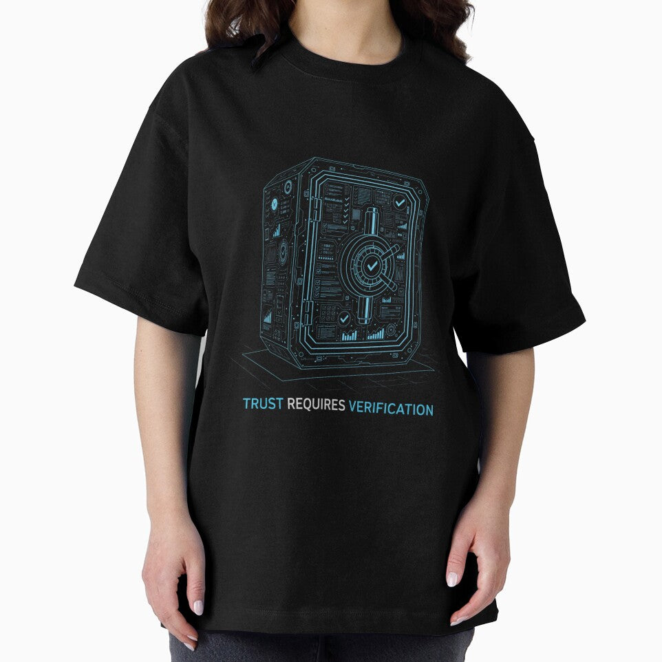 Trust Requires Verification Cybersecurity Safe Tech Blueprint Motivation Design by us-products