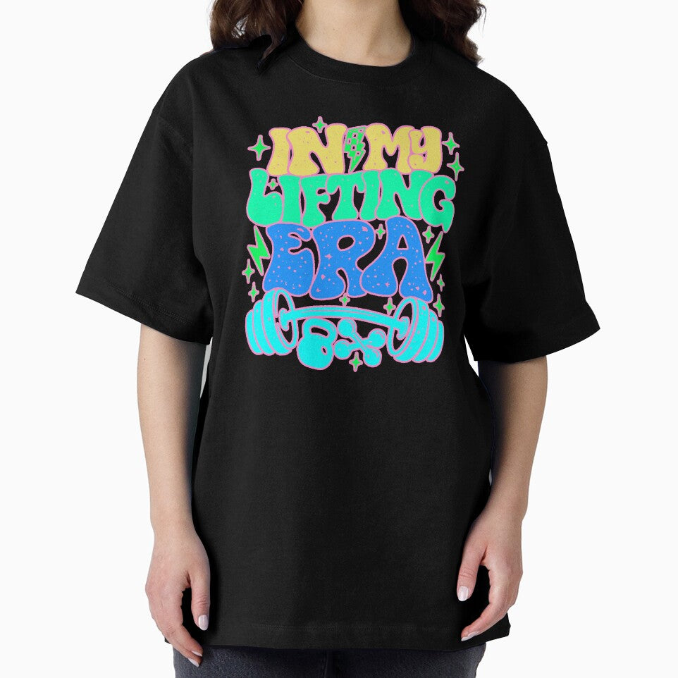 In My Lifting Era T-Shirt Gym Fitness Retro by AstronautMerch