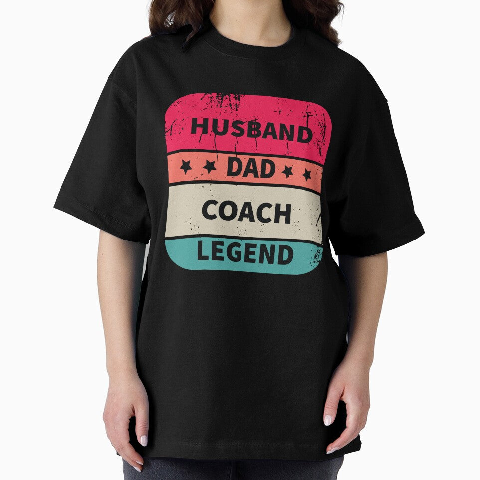 Husband, Dad, Coach, Legend, Funny Coach Design Appreciation Gift by LOGPRO