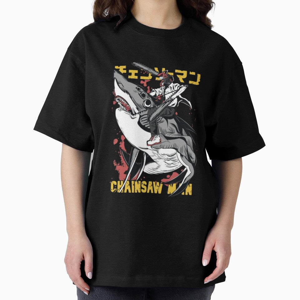 Chainsaw Devil Hybrid Battle Vintage Anime Design by CosmicFna