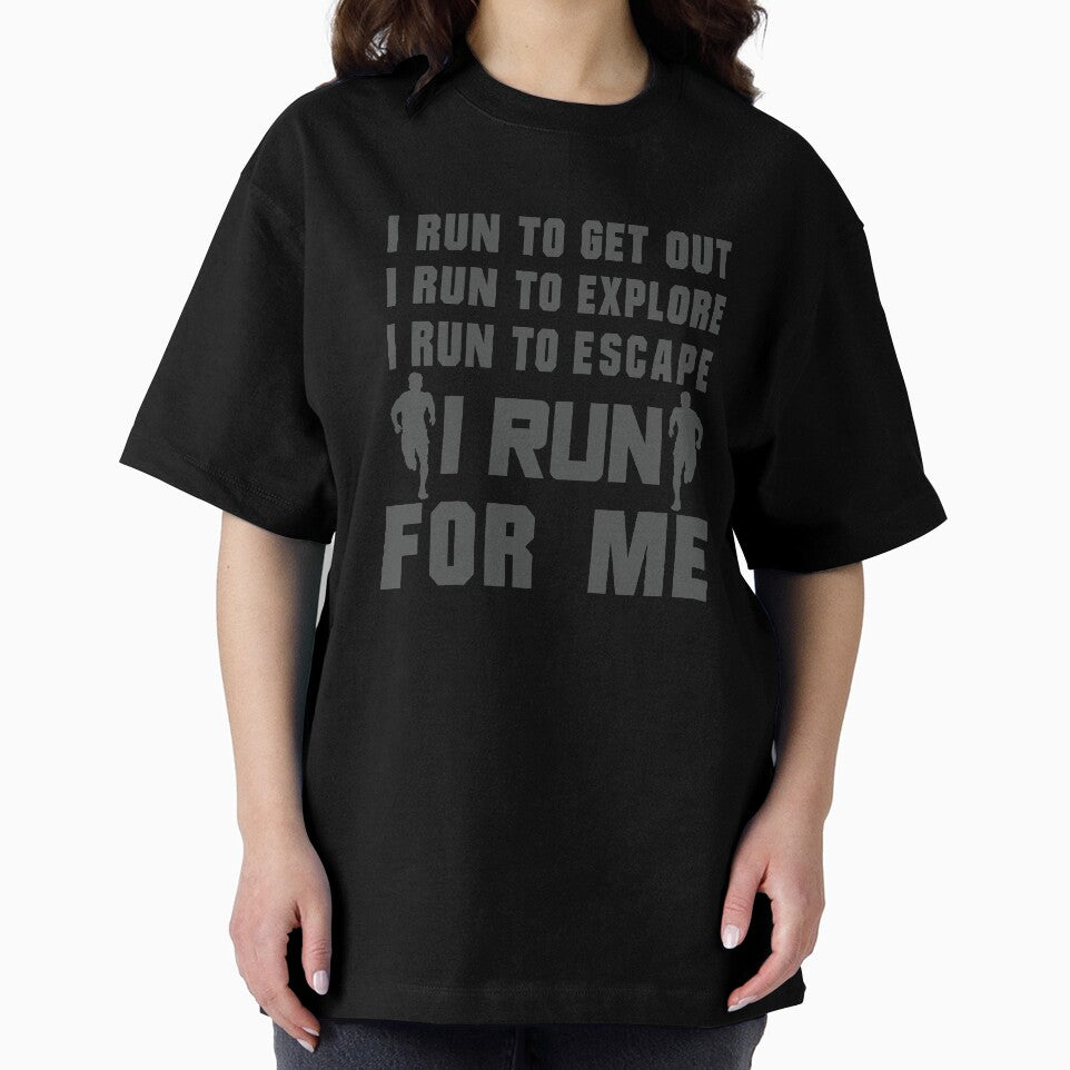 I Run To Get Out, I Run To Explore, I Run To Escape, I Run For Me - Funny Running Quotes -  Black, Yellow, Gray, White - Marathoner Gift, Runner's Gift, Running Gift by RaceRunnerz-