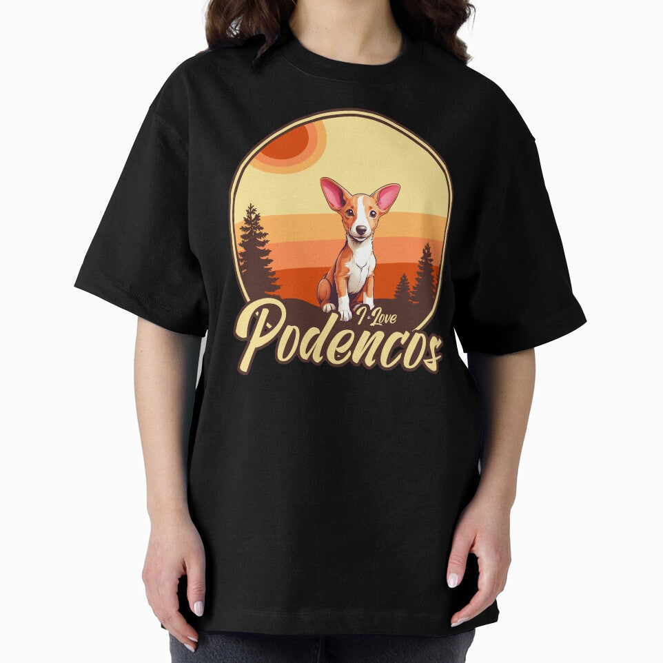 I Love Podencos - Vintage Sunset Design - Podenco Lover by brindled