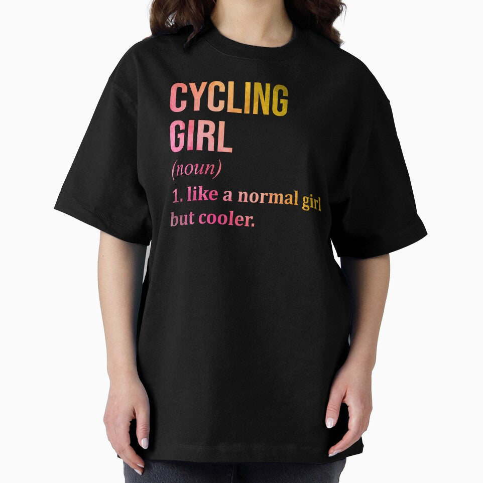 Cycling Girl Definition in Watercolor by XCIV