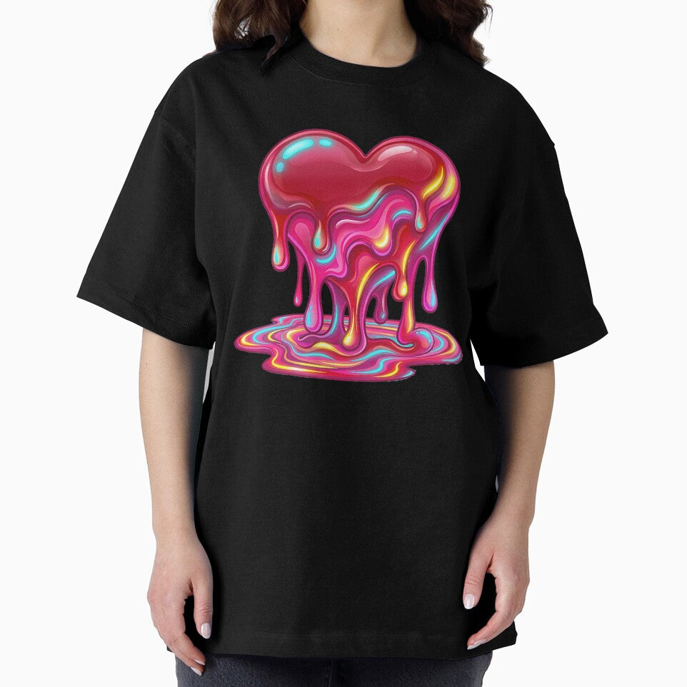 Melting Love Heart – Liquid Neon Romance 3 by RH Design Lab
