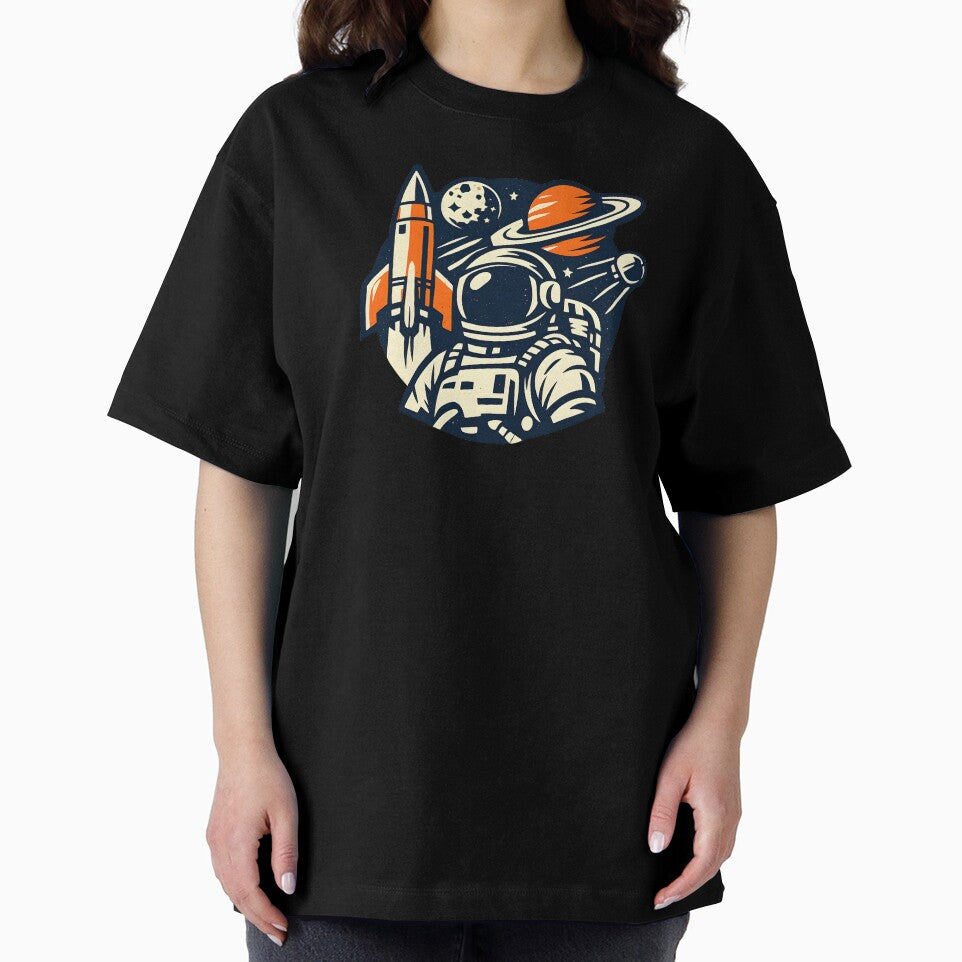Vintage Space Exploration – Retro Cosmic Adventure Logo by Dax Studio