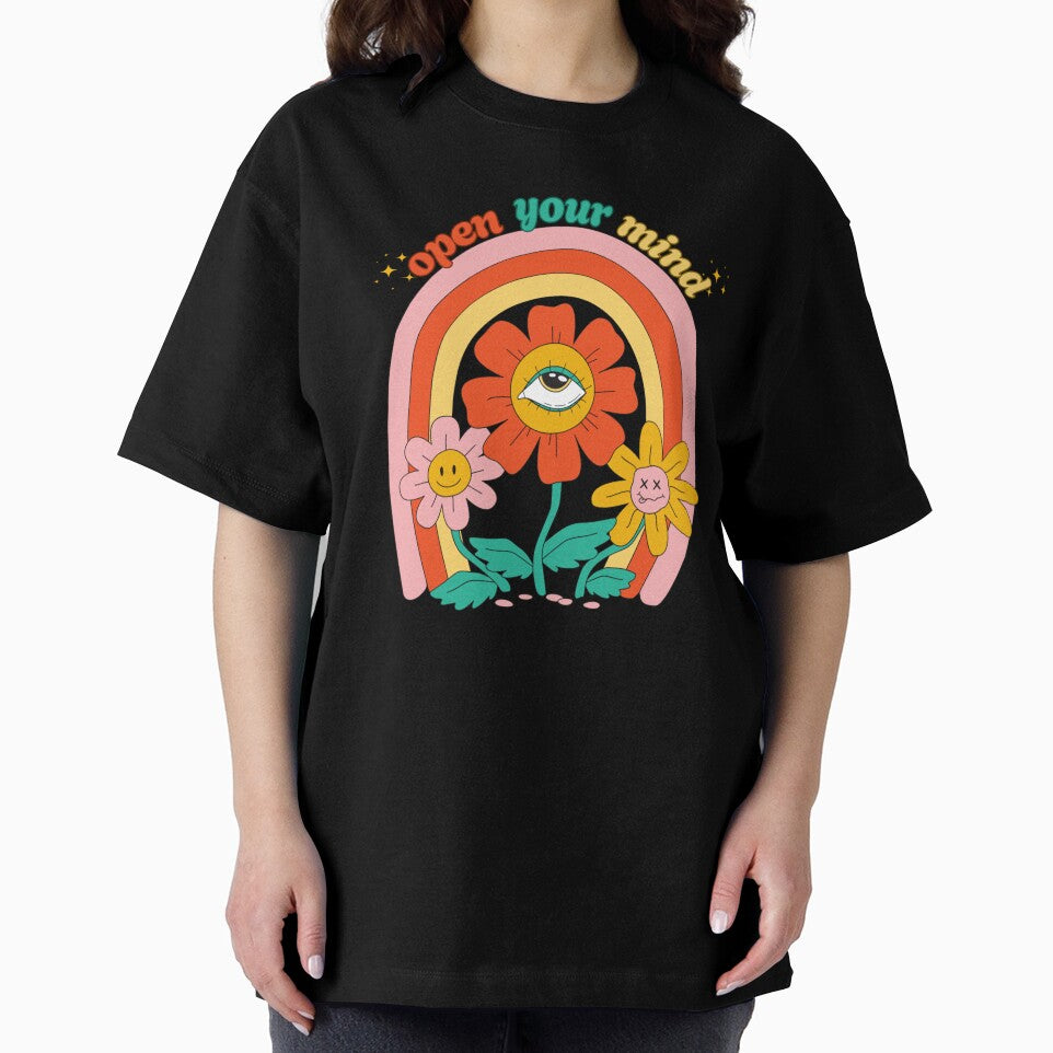 Open Your Mind Trippy Flower Eye Design – Vibe Check Edit by shoporbitapparel