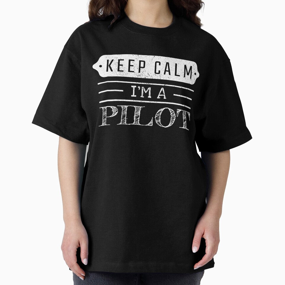 Keep Calm I'm A Pilot - Funny Pilot Quote Gift Idea For Men and Womens by Mmmm3344