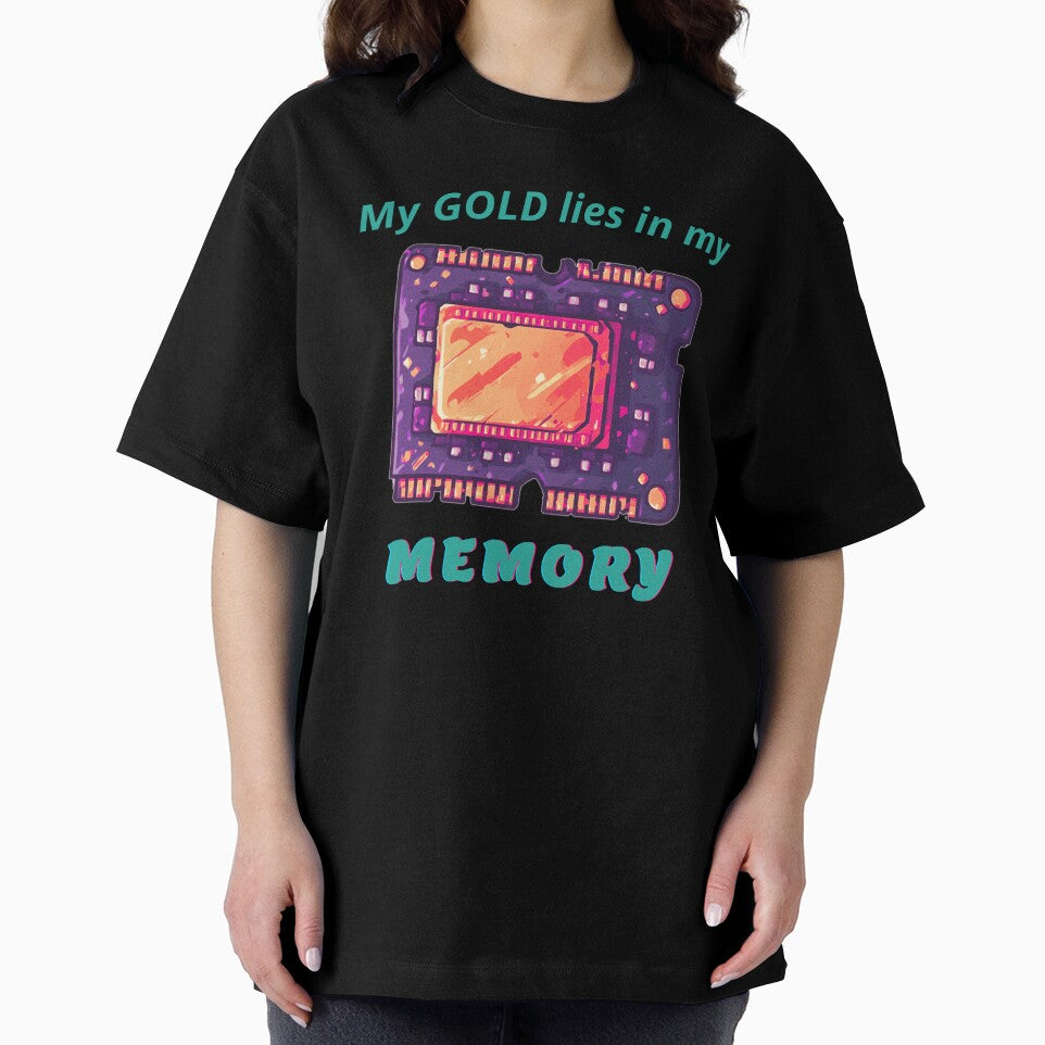 Gold Memory RAM, a computer gift, for the geek and computer lover by PiperParrot