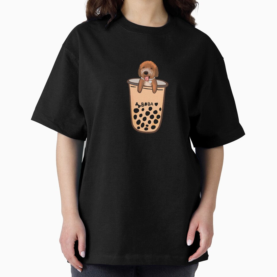Boba dog in boba cup by Hanasroad