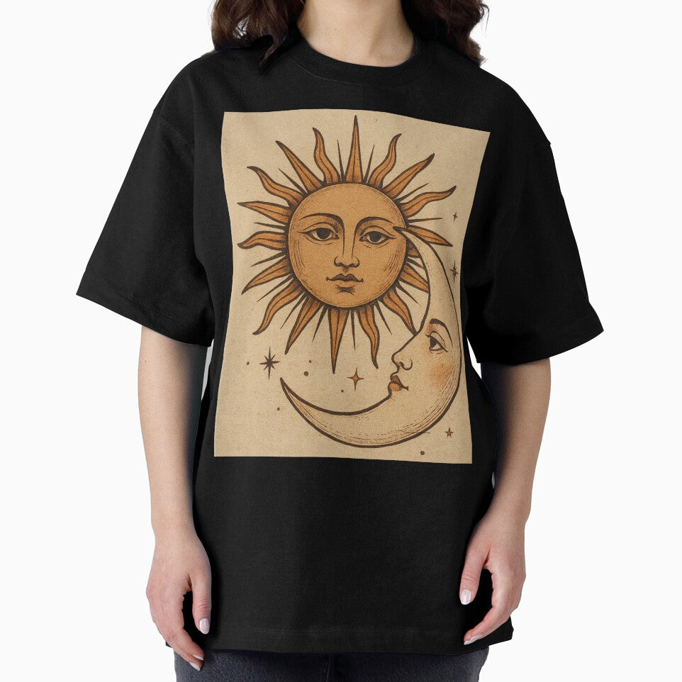 Whimsical sun and moon by mhallthomsen