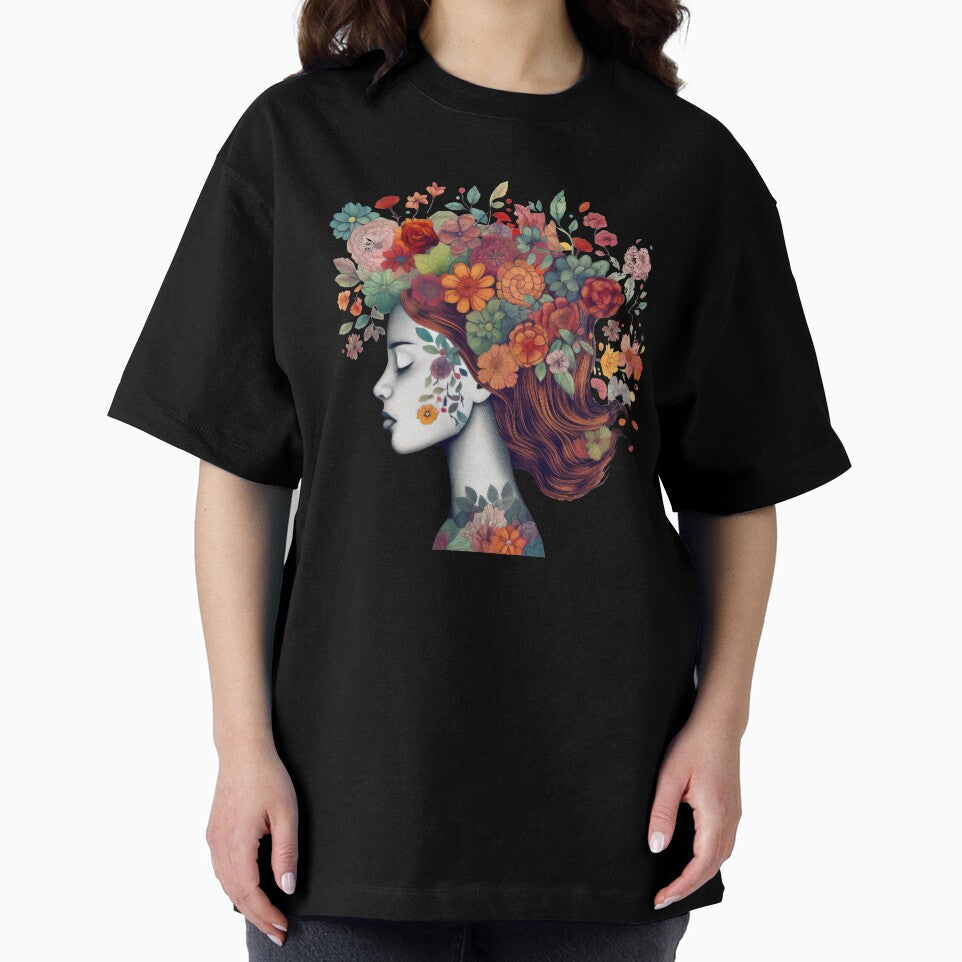 Lovely Lady Flower Garden Hair Floral Head Meditation by creative321
