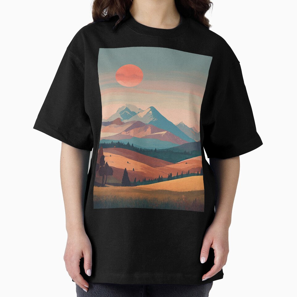 Minimalist Mountain Landscape by GSideArtStore