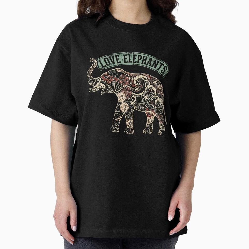 Magnificient Elephants !! Oversized T-Shirt by DArtfulStudio