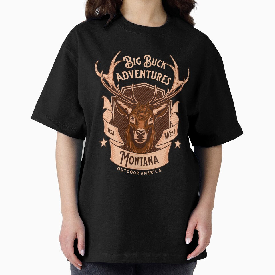 Vintage Deer Hunting Montana by CattlettArt