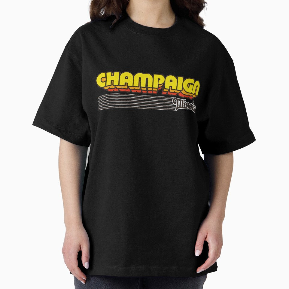 Champaign, Illinois | Retro Stripes by retroready