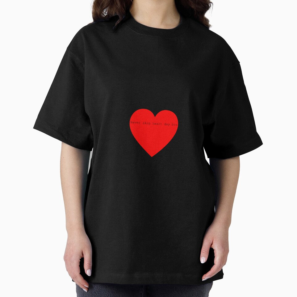 Never skip heart day funny shirt by Tesla-Graves