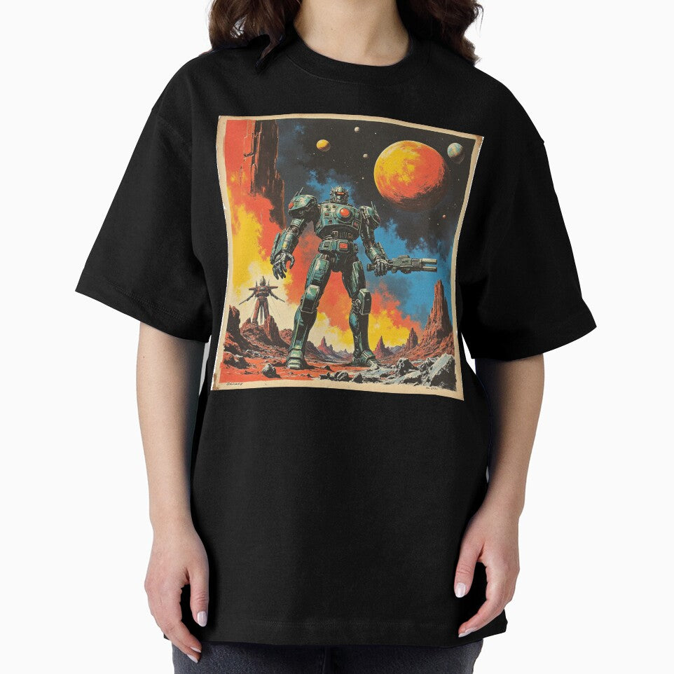 Robot Moon by MADandSANE-MArt
