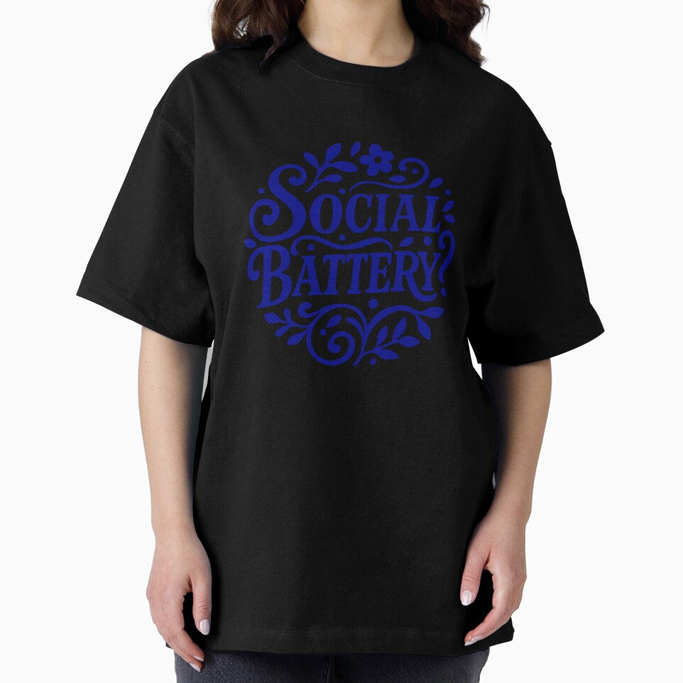 Decorative sarcastic phrase about social energy by Artchyzh